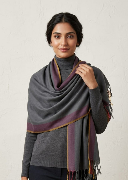 Image of Noir Amara Veil Shawl