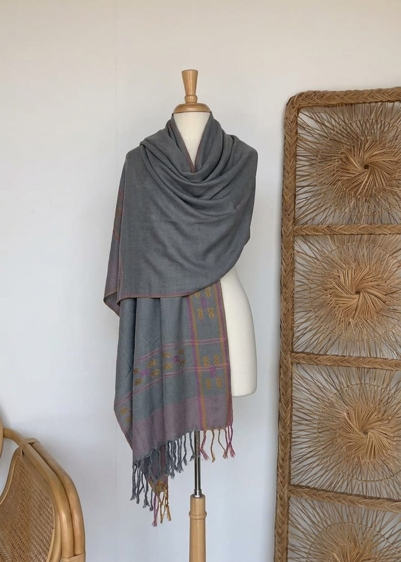 Blush Mist Himalayan Shawl