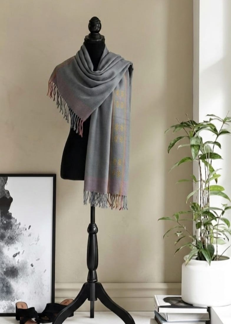 Blush Mist Himalayan Shawl