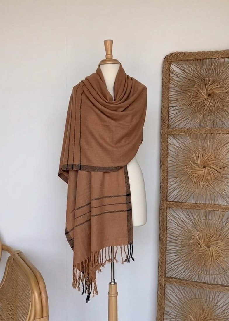 Saffron Dune Heritage Shawl
