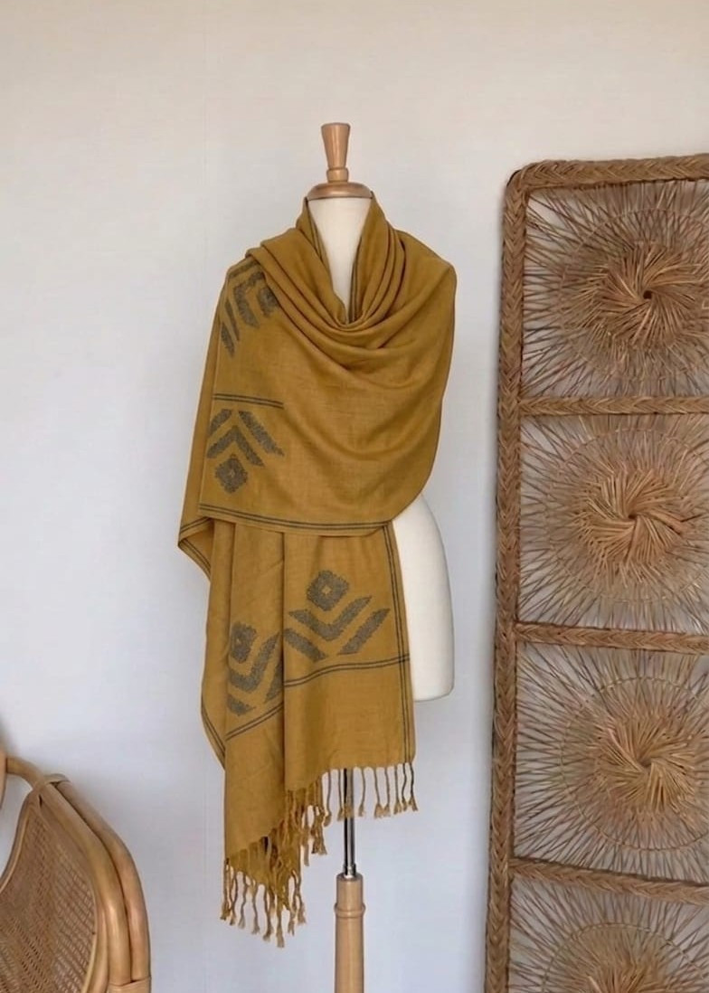 Saffron Dune Heritage Shawl