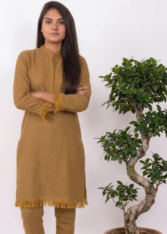 Saffron Dune Ensemble Suit