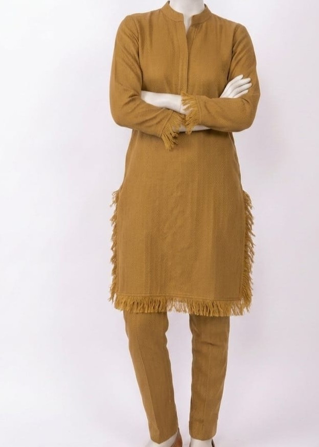 Saffron Dune Ensemble Suit