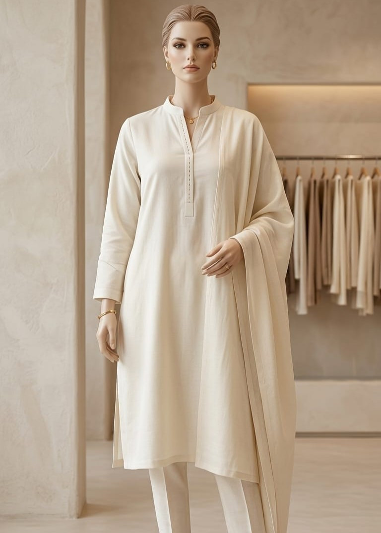Ivory Noor Ensemble Suit