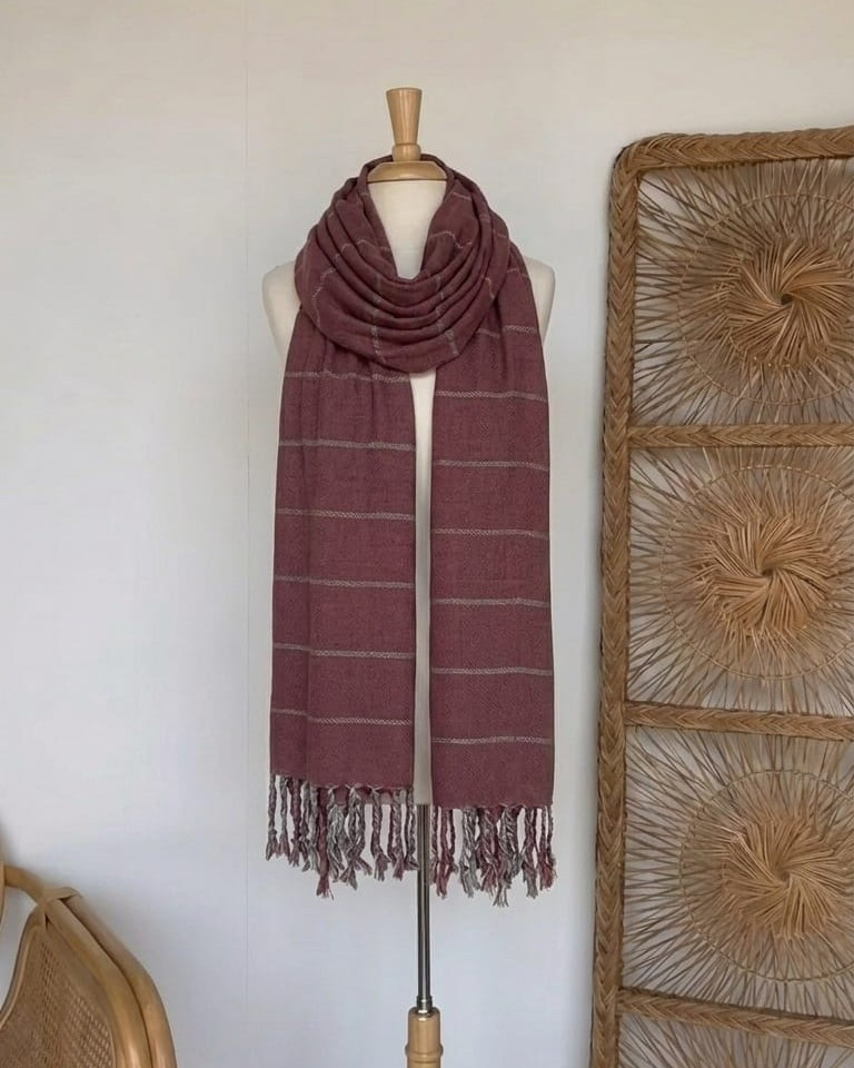 Mauve Meridian Stole