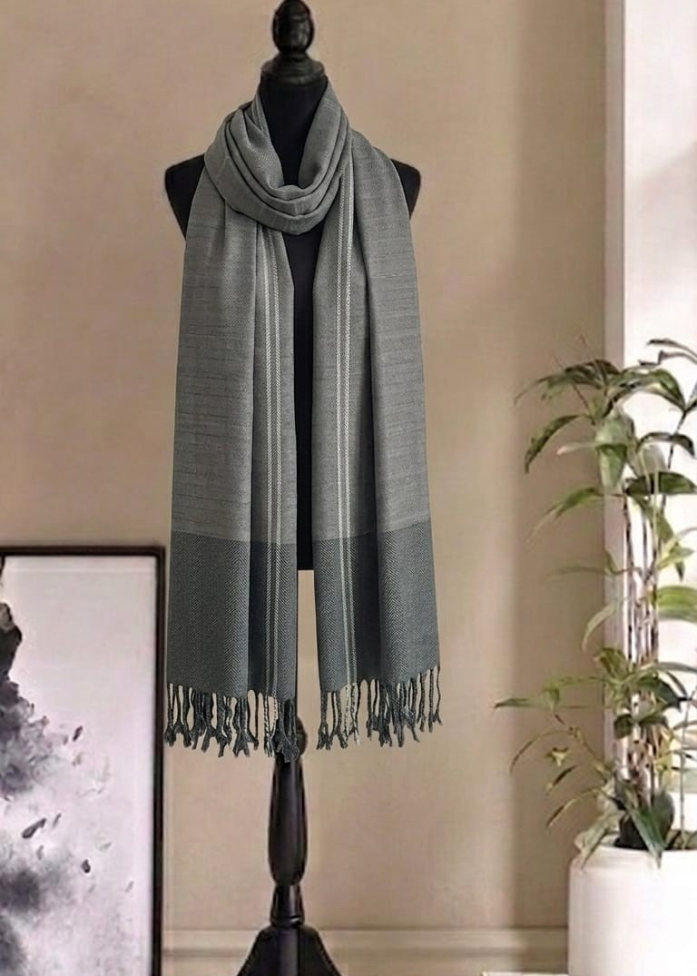 Ashen Veil Shawl