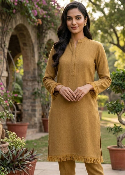 Image of Saffron Dune Ensemble Suit