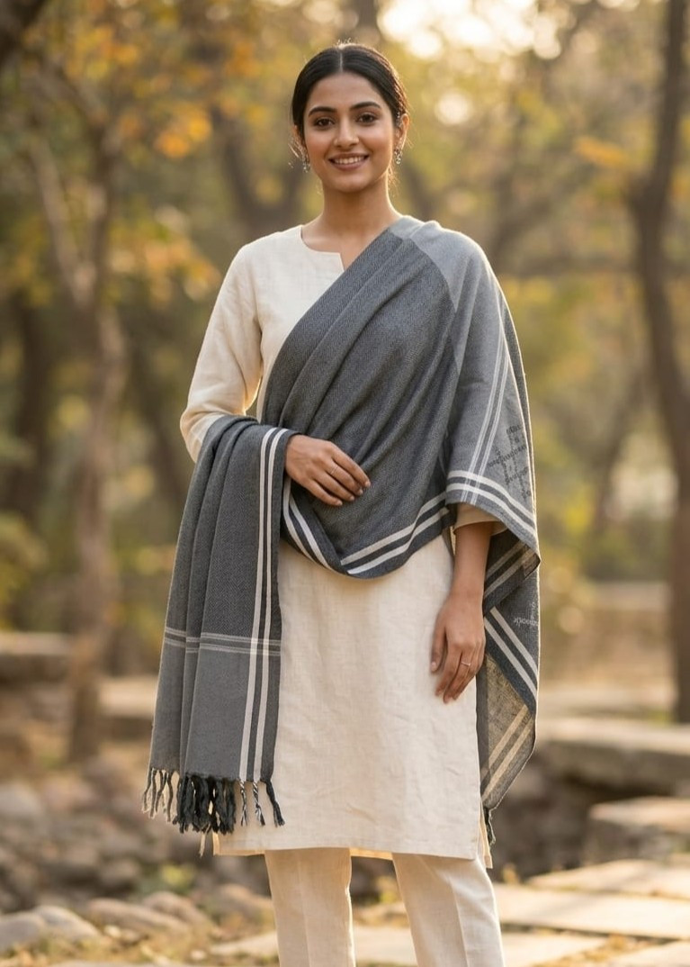 Ardore Grey Shawl