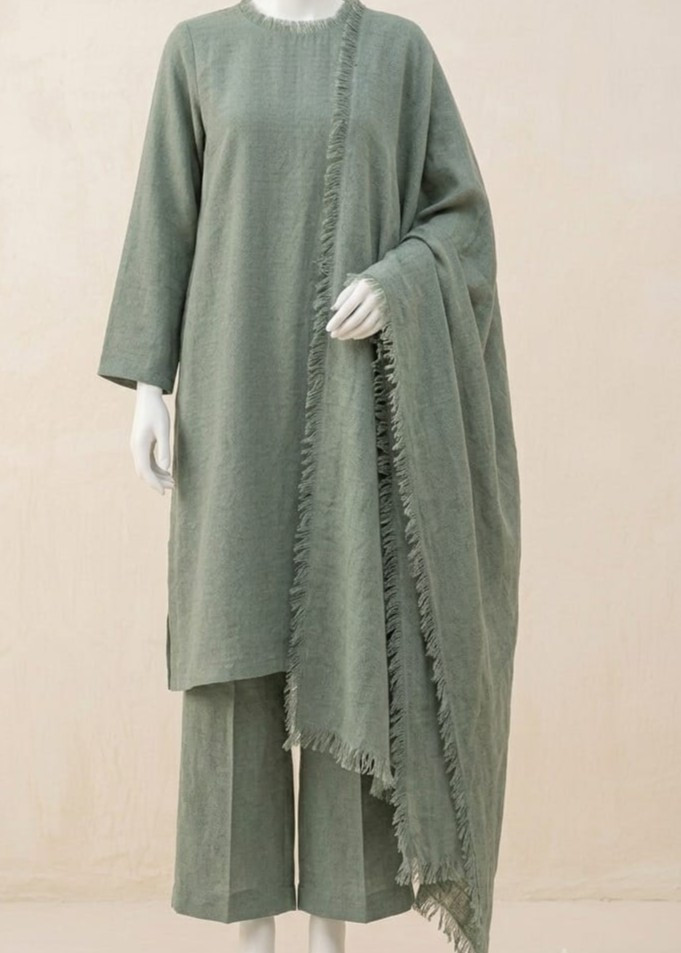 Verdant Veil Ensemble Suit