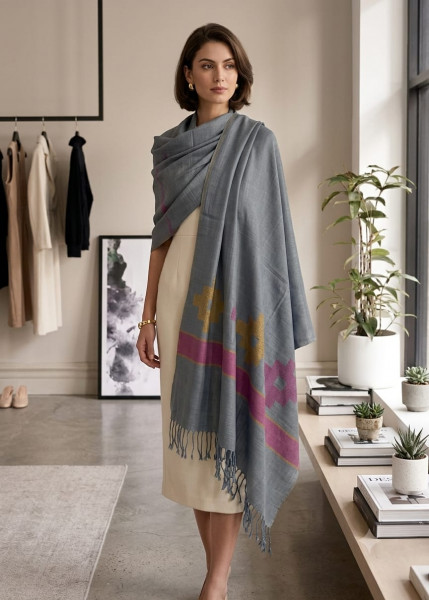 Image of Rose Ember Himalayan Shawl