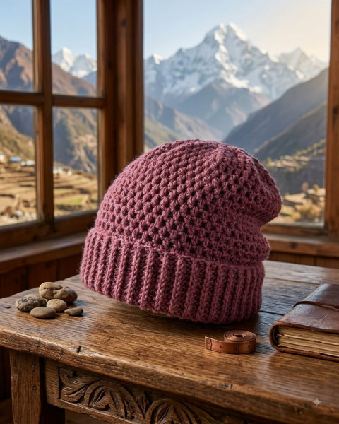 Image of Berry Knit Essential Cap