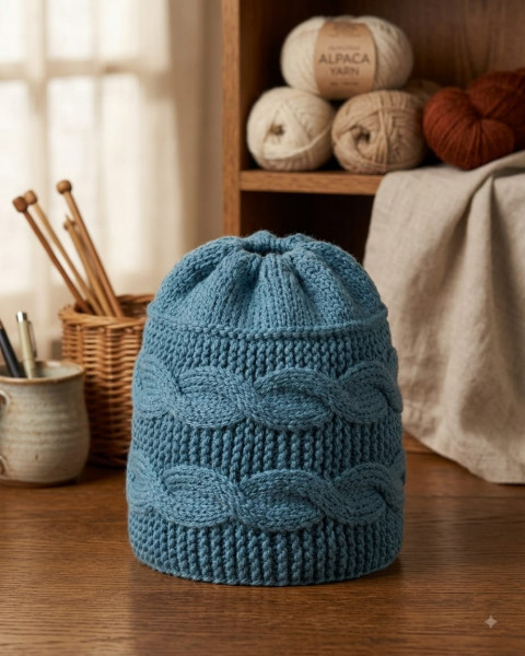 Image of Teal Twist Cap