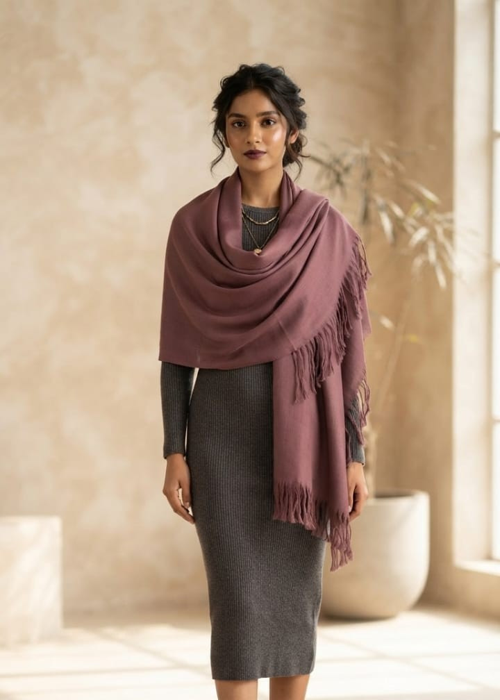 Gulabi Dusk Luxury Stole