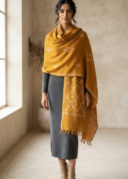 Image of Sunehri Aabha Handwoven Stole