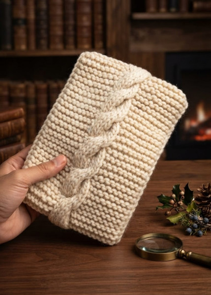 Image of Ivory Hearth Cable Earmuff