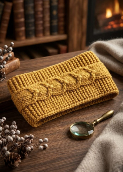 Image of Marigold Braided Crest Earmuff