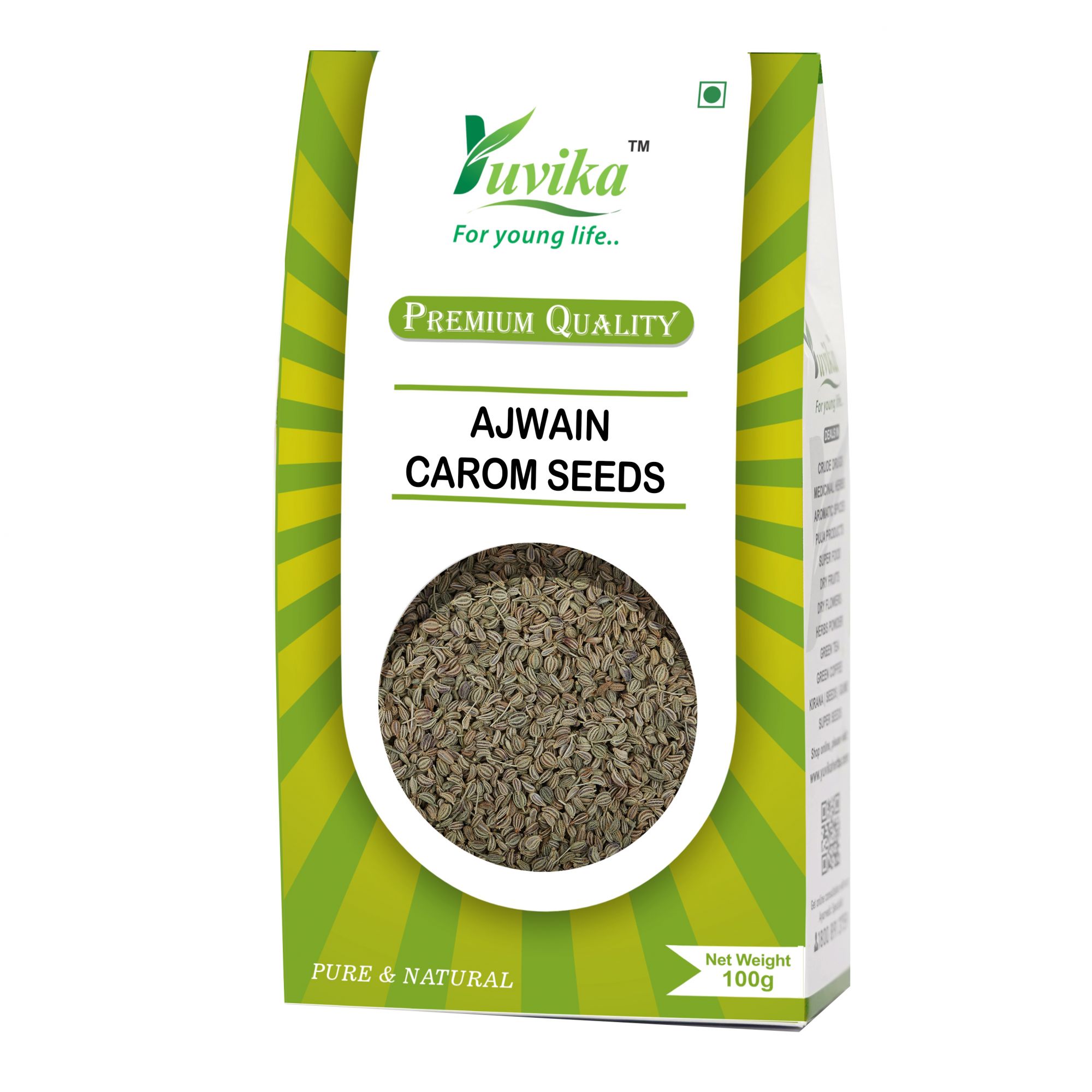 Ajwain Carum Copticum Carom Seeds (100g)