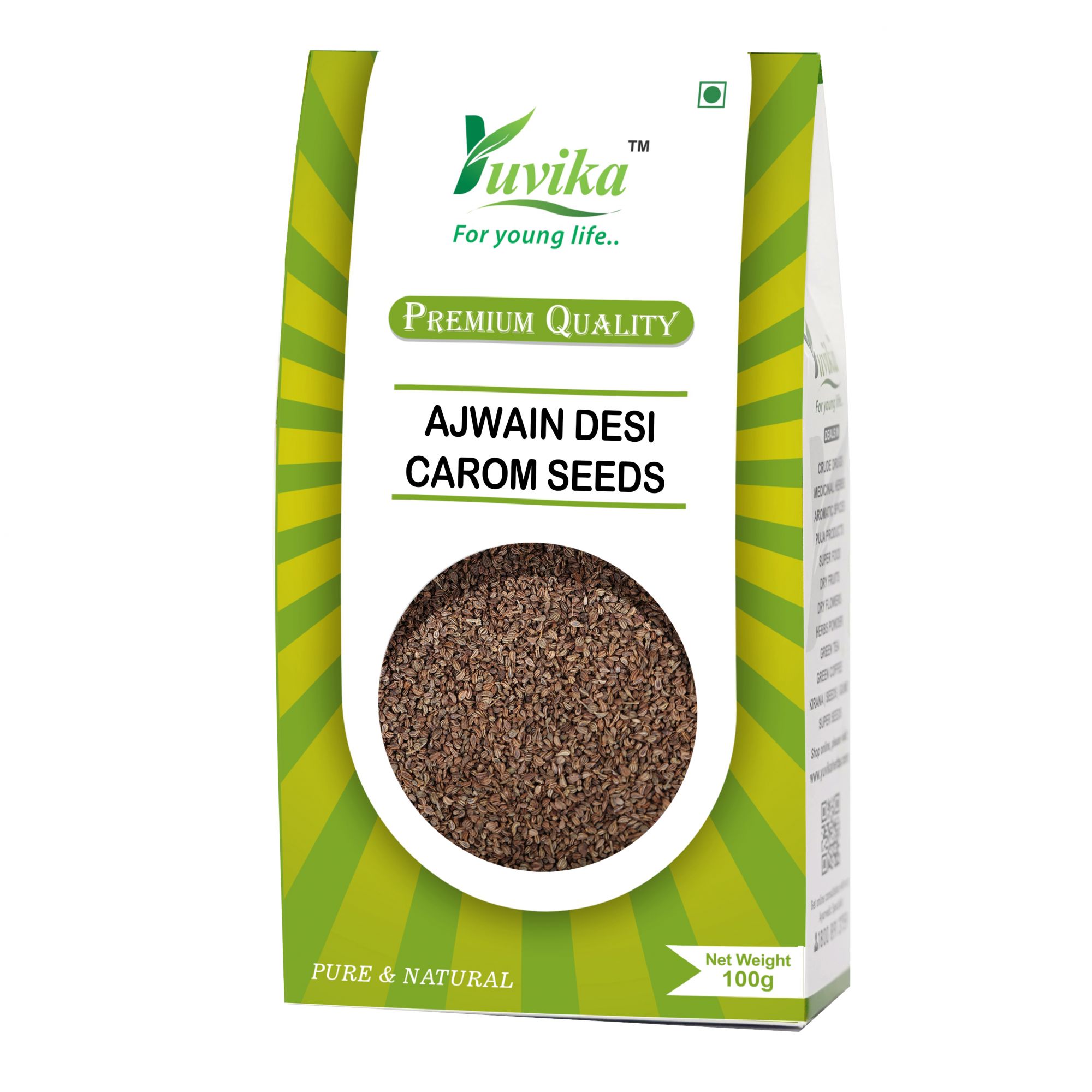 Ajwain Desi Barik Carom Copticum Carom Seeds Small (100g)