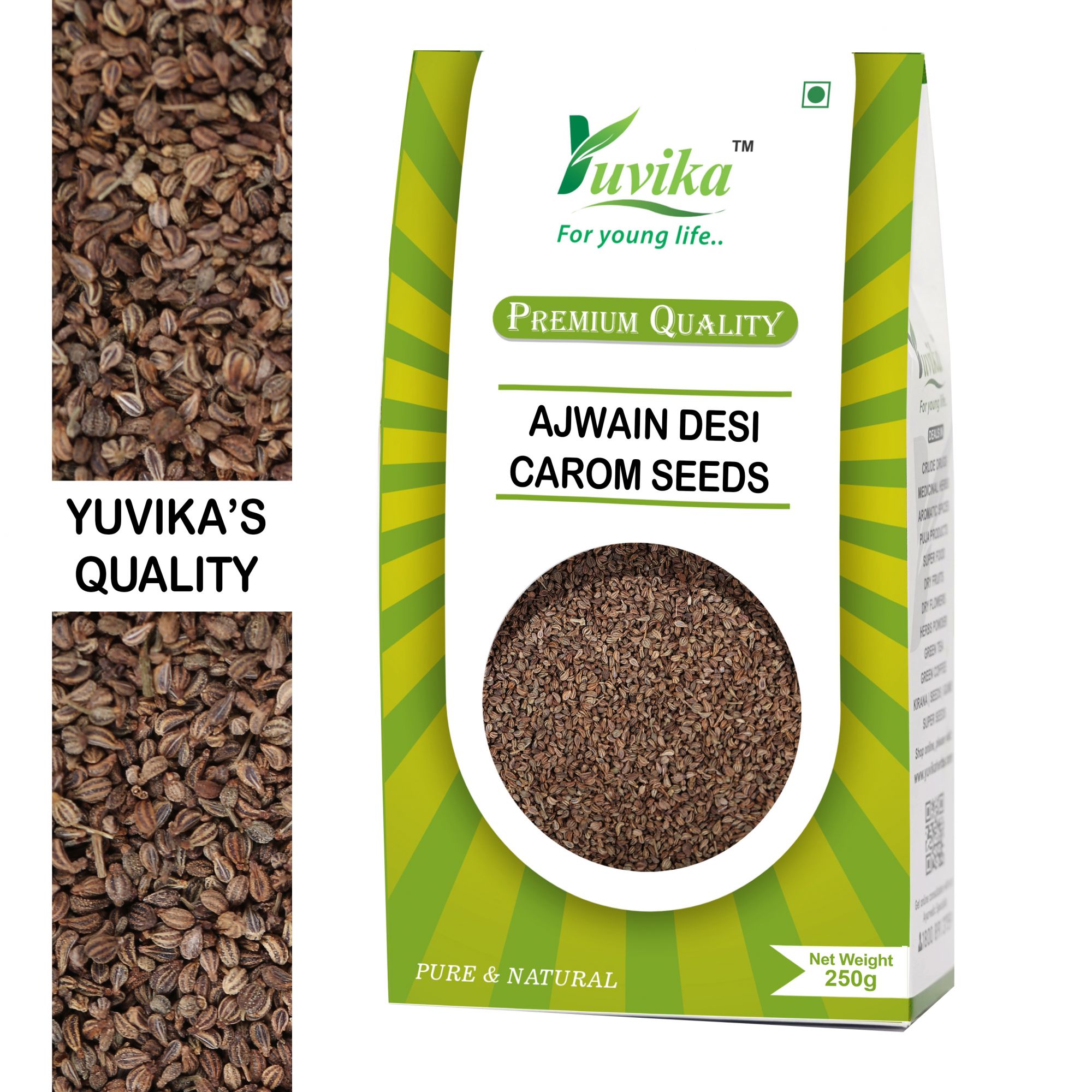 Ajwain Desi Barik Carom Copticum Carom Seeds Small (250g)