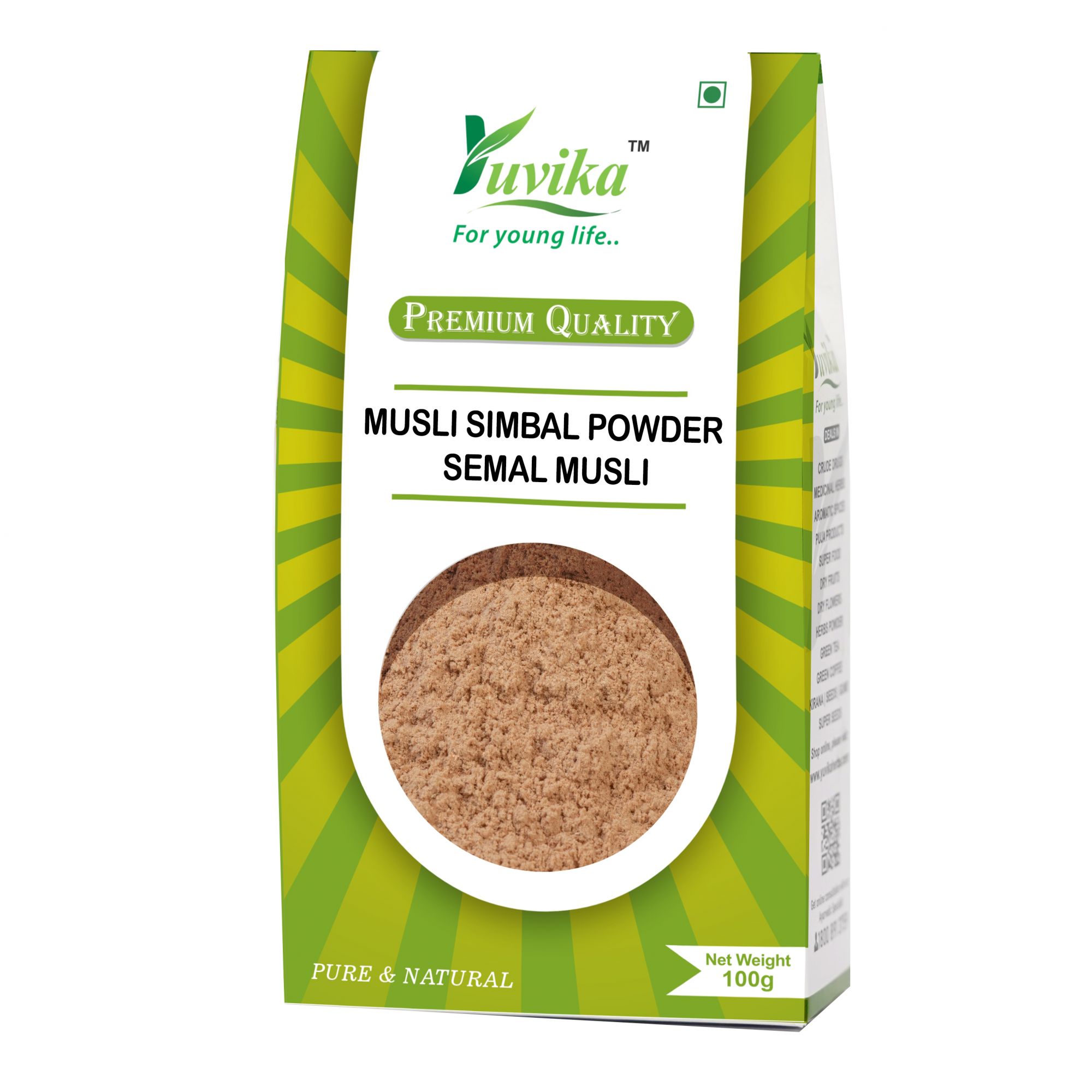 Musli Simbal Powder - Semal Musli - Bombax Malabaricum DC - Silk Cotton ...